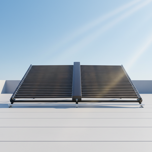 Guía de Instalación de Colector Solar de Tubos Evacuados para Escuelas y Resorts, Soporte de Diseño Completo, Colector Solar de Tubos Evacuados JR-18 - Product Image 1