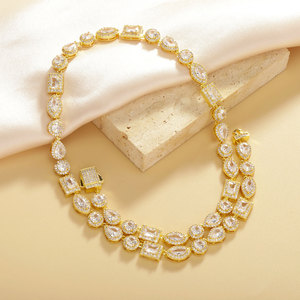 Cross-border European American Design Trendy Iron Gold Plated Light Luxury High-end Jewelry <b>Bracelet</b> Necklace Accessories - Product Image 3