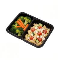Barquettes alimentaires jetables CPET à 3 compartiments, compatibles four, pour préparation de repas, en plastique de qualité alimentaire