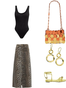 Tùy Chỉnh Củ<span class=keywords><strong>a</strong></span> Phụ Nữ Quần Áo Thời Trang Leopard In Denim Maxi Váy Phụ Nữ Cao Tăng Một Dòng Cộng Với Kích Thước Dài Váy Váy Váy - Product Image 6