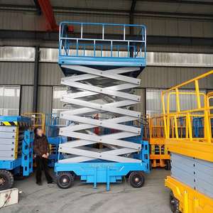 Electric Articulating Boom Lift Hydraulic Scissor Lift <b>Mobile</b> <b>AC</b>-Powered Platform Construction Hotels Printing Shops Used - Product Image 6