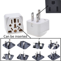 Adaptateur de voyage universel UK/US/SA/EU vers US, certification CE, prise de conversion multifonction américaine vers multiprise WY-5