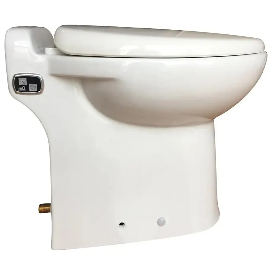 Pompa makarator Toilet satu bagian keramik Macerator laut Toilet untuk Boattable saniter Macerator Pum
