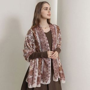 Fashionable Design Retro Cotton and Linen Elegant Temperament <b>Scarf</b> Shawls Mother's Day Gift for Women YHK0014 - Product Image 3