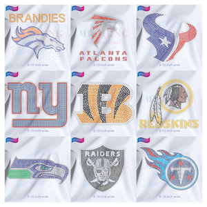 スポーツチームモチーフシンシナティベンガルズカスタムサッカーラインストーン転送鉄ラインストーンカスタムロゴ - Product Image 6