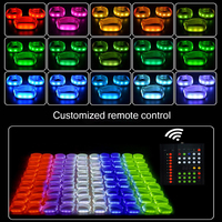 Bracelet LED RGB pour fête et concert 2025, télécommande DMX, contrôle radio sans fil personnalisé, bracelet lumineux LED RGB