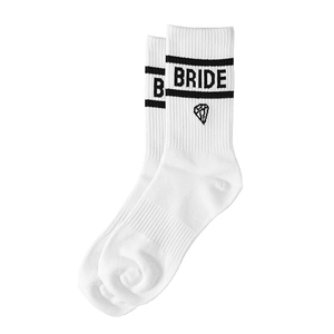Funny Bridal Couple <strong>Socks</strong> <strong>Bride</strong> Groom Matching Set Novelty Wedding Party Gift with Diamond Bow Tie Pattern Cute Engagement <strong>Socks</strong> - Product Image 5