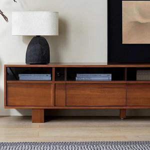 Mueble de TV Moderno de Madera Maciza 180-40-48, Mueble de Almacenamiento Estilo Nórdico para Sala de Estar - Product Image 2