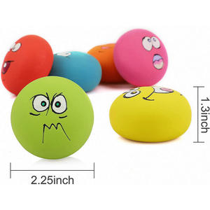 Giocattoli Squeaky a Forma di Cane Sorridente Yaobang, Palline Morbide in Lattice per Cuccioli e Cani di Piccola Taglia, Disponibili - Product Image 4