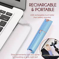 USB carga belleza multifuncional indoloro eléctrico 2-en-1 removedor de pelo portátil impermeable IPX4 Mini lápiz de cejas