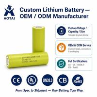 Baterai Li-ion Isi Ulang Kapasitas Tinggi Khusus 21700 5000mAh 3.7V dengan Konektor JST untuk Penyimpanan Energi Power Bank