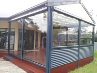 Persianas Enrollables Exteriores Transparentes Impermeables de PVC