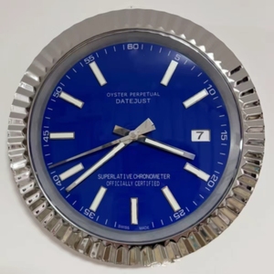 Orologio da Parete Decorativo per Casa, Marche di Lusso, Metallo e Vetro, al Quarzo, Design Francese, Regalo, Arte Moderna Creativa per <span class=keywords><strong>Soggiorno</strong></span>, Blu - Product Image 6