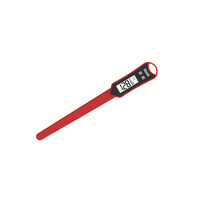 Logo Kustom OEM/ODM Termometer Makanan Digital Dapur ABS+304 Stainless Steel Probe Rentang 50-300C Layar LCD Otomatis Baterai