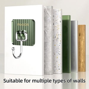 Luxury Acrylic <b>Wall</b> <b>Hook</b> Self-adhesive Transparent Traceless <b>Wall</b> <b>Hook</b> Hanger Towel <b>Hook</b> Bathroom Kitchen - Product Image 6