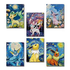 Nouveauté : Cartes Métalliques Personnalisées de Collection Fan Art Eif Baby, Boîte Booster <span class=keywords><strong>Pokémon</strong></span> <span class=keywords><strong>Charizard</strong></span>, Jeux de Société, Cadeaux du Nouvel An pour Enfants - Product Image 6