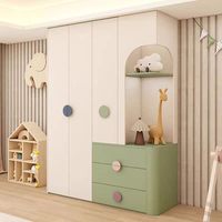 Armoire enfant personnalisée avec panneau perforé et bureau intégré, meuble de rangement écologique pour enfants