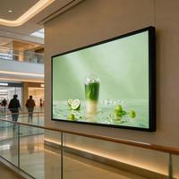 Pantalla Digital LCD HD de 32 Pulgadas para Publicidad en Interiores, Cartel Digital para Restaurantes, Cafeterías y Comida Rápida