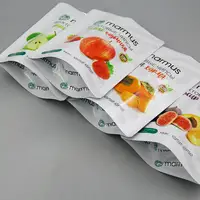Sacos de batata de vácuo com estampa personalizada, saco de plástico com zíper biodegradável embalagem de frutas secas ziplock