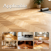 Parquet en chêne blanc européen multicouche Apolloxy RoHS, qualité ABC, confortable, système clic, 12 mm, chevrons, pour ferme