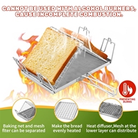 Plaque de cuisson portable multifonctionnelle en acier inoxydable de style japonais avec grille pliable pour le camping, le barbecue et la cuisine en plein air