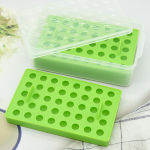 Dễ Dàng Phát Hành BPA Free 40 Khoang Nhỏ Vòng Whiskey Ice <span class=keywords><strong>Ball</strong></span> Maker Khuôn Vòng Tròn Nhỏ Tái Sử Dụng Sphere Ice Cube Khuôn Với <span class=keywords><strong>Container</strong></span> - Product Image 1