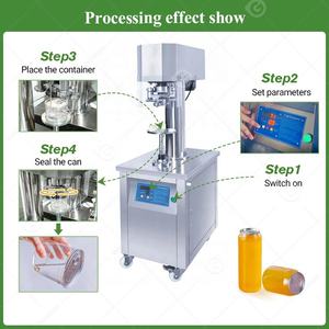 Fermeture en plastique <span class=keywords><strong>poisson</strong></span> Pet tomate Soda manuel Jar Seamer alimentaire conserve boîte de conserve scellant Machine à vendre - Product Image 4