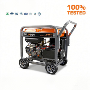 เครื่องกำเนิดไฟฟ้าแบบพกพาพร้อมล้อ ระบายความร้อนด้วยอากาศ อัจฉริยะ 9kva กลุ่มเครื่องกำเนิดไฟฟ้าแบบพกพา 230V/400V รุ่น Generator-102 - Product Image 1