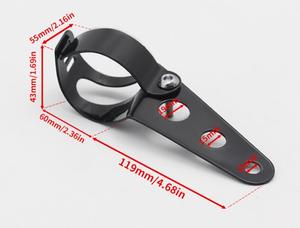 Support de montage de phare de moto de grande taille 35mm-43mm supports de lumière de fourche pour moto de course de café - Product Image 2