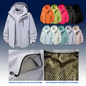 Chaqueta Convertible 3 en 1 para Él y Ella |   Carcasa Impermeable y Forro Polar Desmontable |   Aventuras Compartidas de Senderismo en la Montaña - Product Image 5