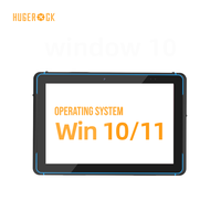 Tablette PC robuste HUGEROCK W105 WIFI-X10 10,1 pouces, fiable et économique, Windows 10, Wi-Fi, 5000 mAh, lecteur de codes-barres 1D/2D, 16+128 Go