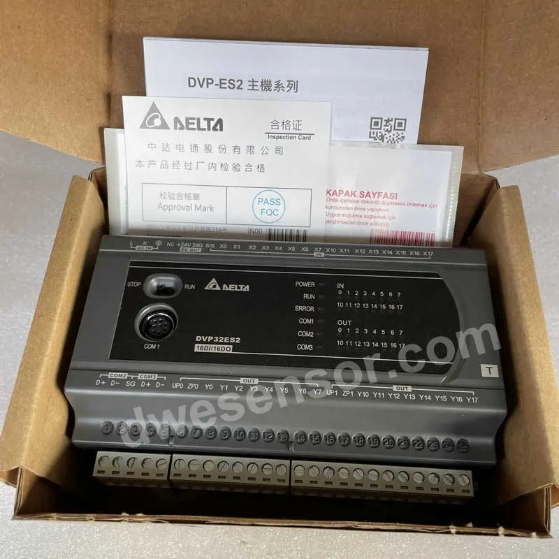 Delta PLC DVP ES Series dvp16 dvp24 dvp32 dvp40 dvp58 dvp60es200r dvp40es200t 211t Bộ điều khiển logic lập trình ban đầu