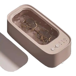 Mini Jewelry Motor <b>Vibration</b> Cleaner Small Ultrasonic Glasses Cleaning Machine for Eyeglasses Rings Necklaces - Product Image 1