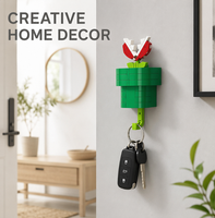 Juego de Bloques de Construcción Personalizados, Gancho de Pared Estilo MOC, Colgador de Ladrillos 3D DIY para Decoración de Habitación Infantil, Guardería, Cocina, Organizador Creativo, Regalos
