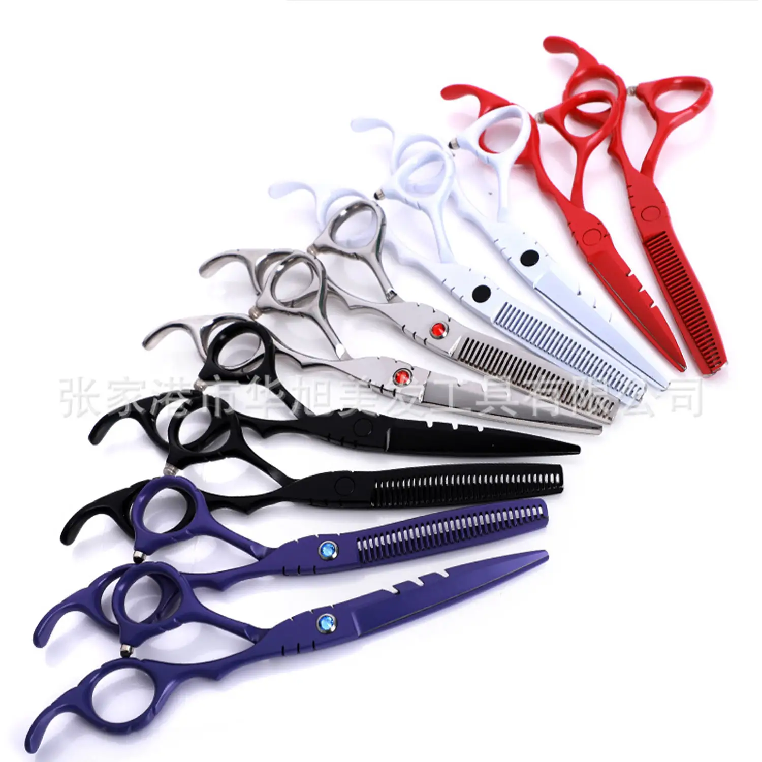 Professional 6.0 inch 5 colors TONY GUY red screw new fashion design beauty barber scissors flat scissors tooth Hair scissors