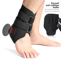 Attelle de cheville respirante et épaissie pour le football, les arts martiaux, le hockey, le rugby, pour la protection et la fixation transfrontalière