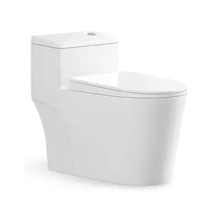Modern tasarım seramik yıkama tek parça sifonik çift floş Wc tuvalet banyo için