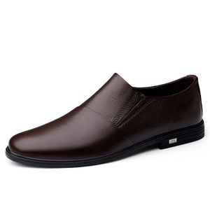Chaussures habillées de luxe en cuir souple de haute qualité, à lacets, bout carré, respirantes, antidérapantes et légères pour hommes, tailles 37-45 - Product Image 4