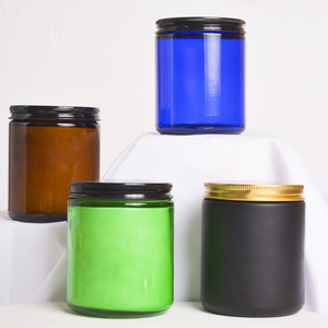 Scented <b>Candles</b> In Glass Jars With Lids Soy Wax Home Decoration Cylinder Shape 1 <b>Wick</b> Machine Made - Product Image 3