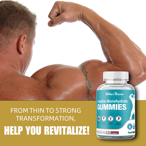 Creatine monohidrat permen energi Gummies untuk kebugaran bobot badan dan pertumbuhan otot suplemen Herbal untuk pria daya - Product Image 3