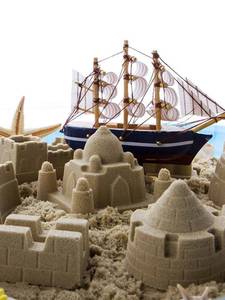 Venta caliente DIY <span class=keywords><strong>IBIZA</strong></span> 500g Castle Set para 5-7 años Juguete espacial creativo para Magic Sand Fun Play Kits para niños - Product Image 6