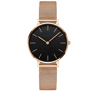 Reloj de Cuarzo para Mujer, Correa de Acero Inoxidable, Elegante, Resistente al Agua, Nuevo, Moderno, Vintage, para Vestir - Product Image 3