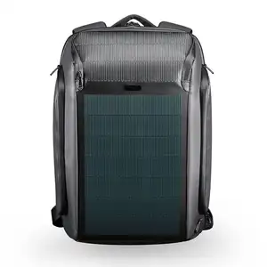 eco-friendly solar backpack with solar panel solar energy system bags for men women