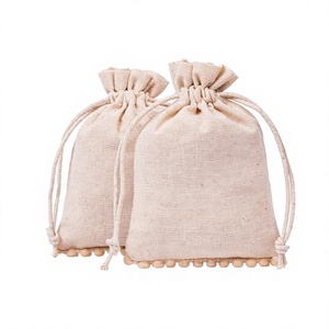 Bolsas de Regalo Personalizadas con Logotipo, Bolsas de Embalaje Promocionales de Algodón Hechas a Mano en India para Pulseras y Collares de Lujo - Product Image 1