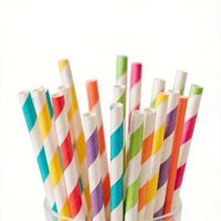 Pailles en papier biodégradables 100 % recyclées en pâte de bois, jetables, de 6 mm, 8 mm, 10 mm, 12 mm, pour Bubble Tea – Vente en gros