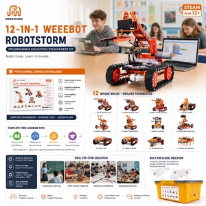 WeeeMake-Robot Storm STEM 12 en 1, Kit DIY, cámara programable, Dolly, Compatible con Arduino IDE, Kit <span class=keywords><strong>de</strong></span> robótica, WeeeBot <span class=keywords><strong>de</strong></span> 12 pulgadas - Product Image 2