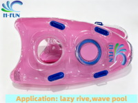 Toboggan aquatique gonflable H-FUN en PVC pour 1-2 personnes, flotteur de rivière extérieur, vente chaude