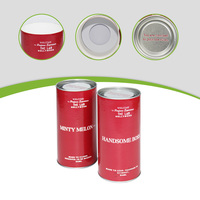 Emballage de tube en papier cosmétique de luxe rouge avec logo personnalisé, couvercle métallique pour parfum, huile essentielle, crème pour le visage de 50 ml - Écologique