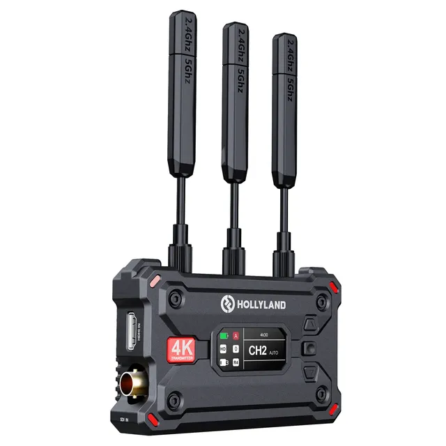 Hollyland Pyro S Tx Wireless Video Transmitter Hd-mi Sdi 4k30/1080p60 1300ft Los Range 50ms Latency Up To 4 Receiver