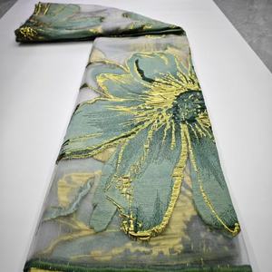 Fancy Bloem Borduurwerk Jacquard Brokaat Stof Kant Voor Feestjurken Lt21805 - Product Image 1